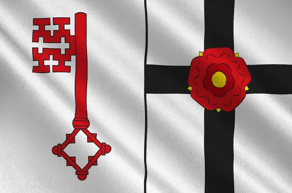 Vlag van Soest in Noord-Rijnland-Westfalen — Stockfoto