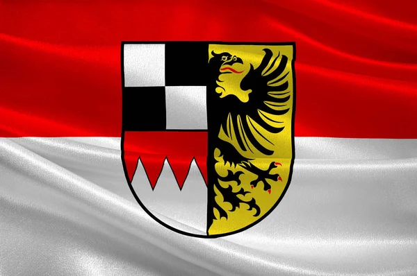 德国巴伐利亚州中弗兰哥尼亚国旗 — 图库照片