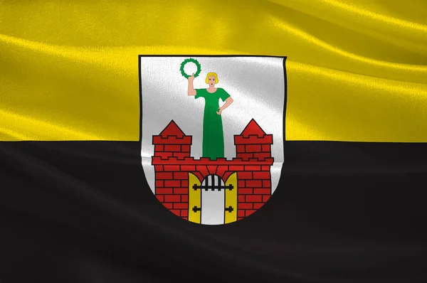 Bandera de Magdeburgo en Sajonia-Anhalt en Alemania — Foto de Stock