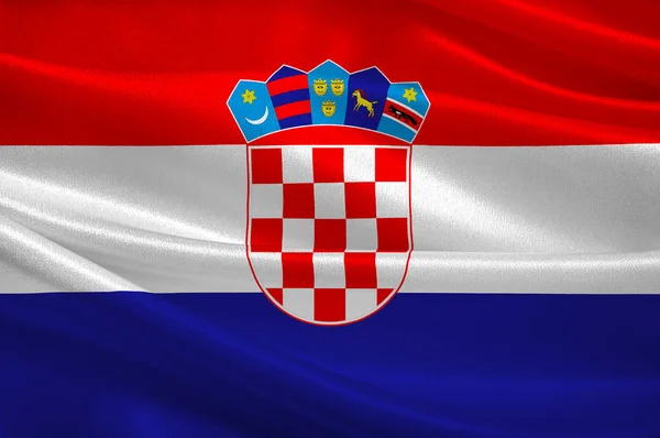 Flagge von Kroatien — Stockfoto