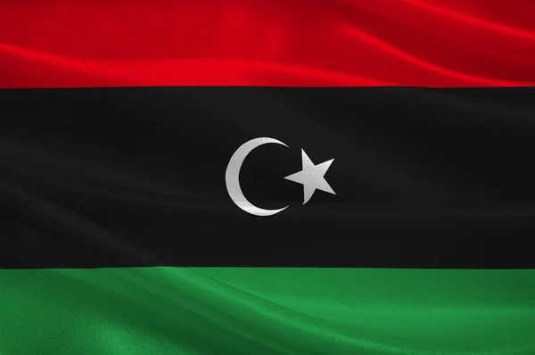 Líbia zászlaja — Stock Fotó
