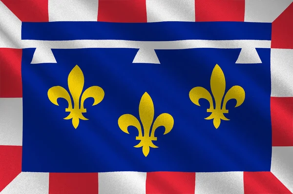 ธงของเซ็นเตอร์วาเลนไทน์ เดอ ลีเวอร์ ประเทศฝรั่งเศส — ภาพถ่ายสต็อก