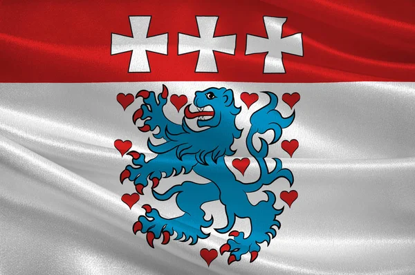 Uelzen zászlaja, Alsó-Szászországban, Németország — Stock Fotó