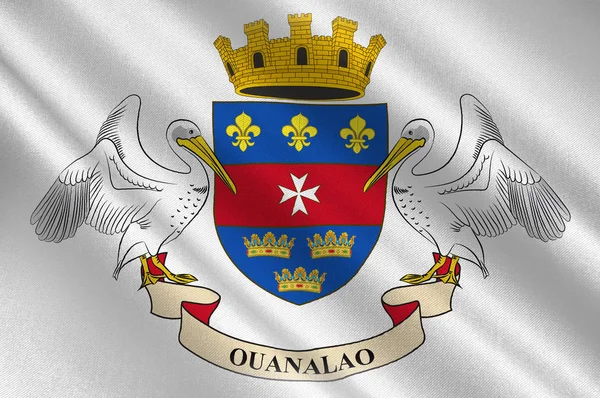 Флаг Мамерса в Сарте-де-ла-Луара - регион Фран — стоковое фото