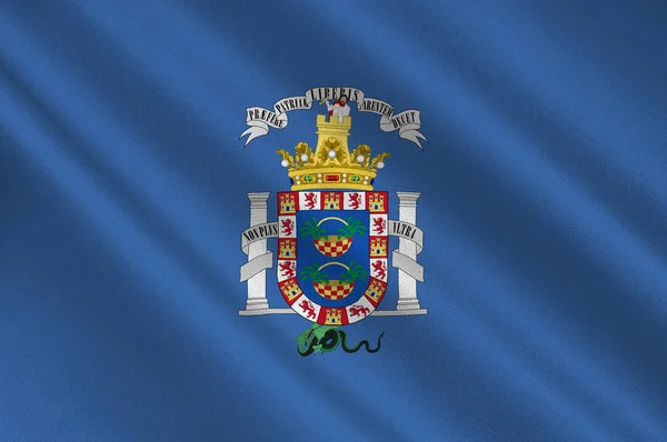Flag of Melilla is an Spanish autonomous city — Stock Photo, Image