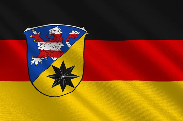 Прапор Вальдек-Франкенберґ в Гессен, Німеччина. — стокове фото