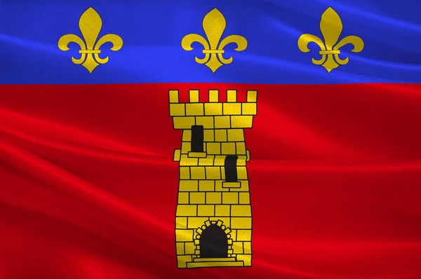 Bandera de Clermont en Oise de Hauts-de-France es una región del franco — Foto de Stock