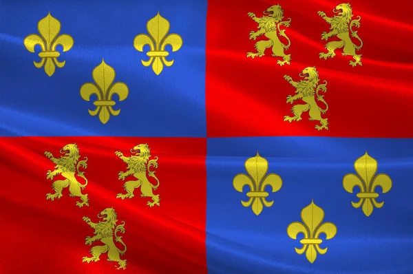 Bandera de Somme en Hauts-de-France es una Región de Francia — Foto de Stock