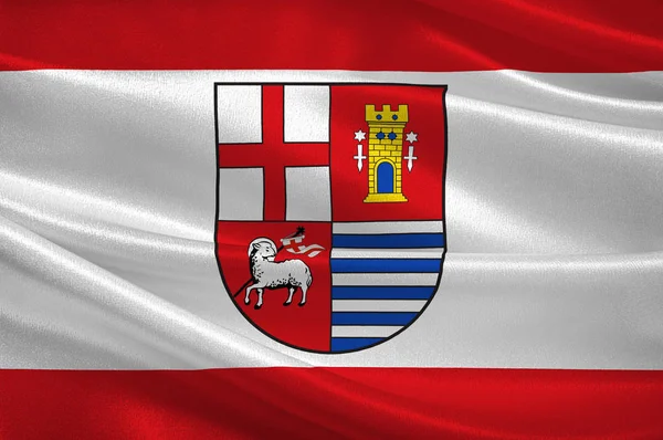Flaga Eifelkreis Bitburg-Pruem w Nadrenii-Palatynacie, niemiecki — Zdjęcie stockowe