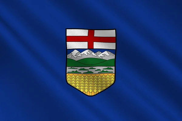 Vlag van Alberta in Canada — Stockfoto