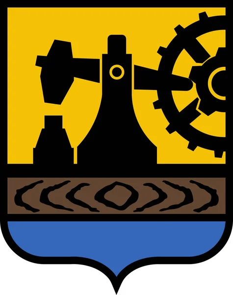 Escudo de Voivodato Silesiano en el sur de Polonia — Vector de stock