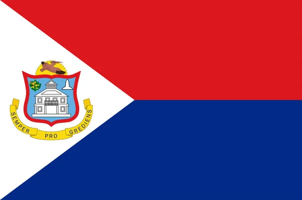 Vlag van Sint Maarten — Stockvector