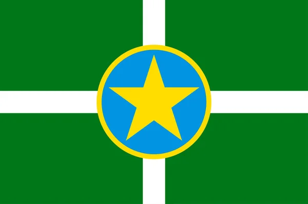 Vlag van Jackson in de Verenigde Staten — Stockvector