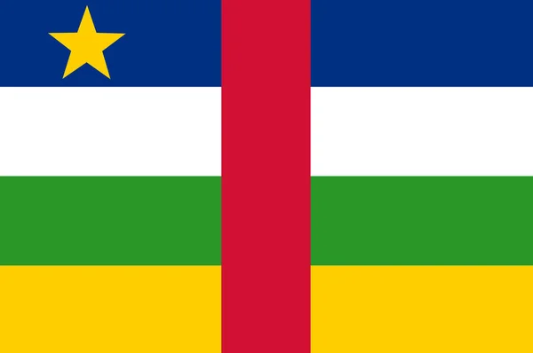 Σημαία Κεντροαφρικανικής Δημοκρατίας — Φωτογραφία Αρχείου