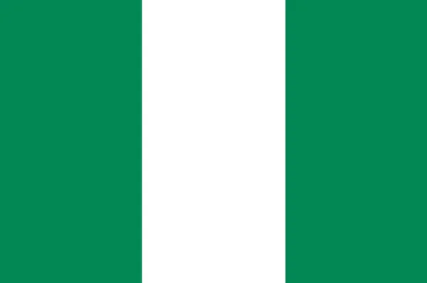 Flagge der föderalen Republik Nigeria — Stockfoto