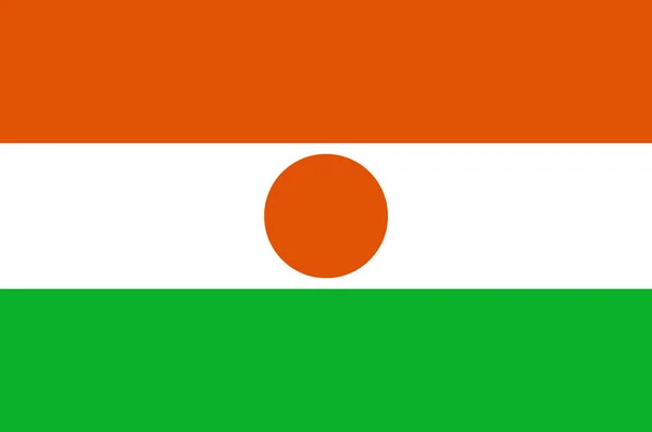 Flag of Republic of Niger — Stock Photo, Image