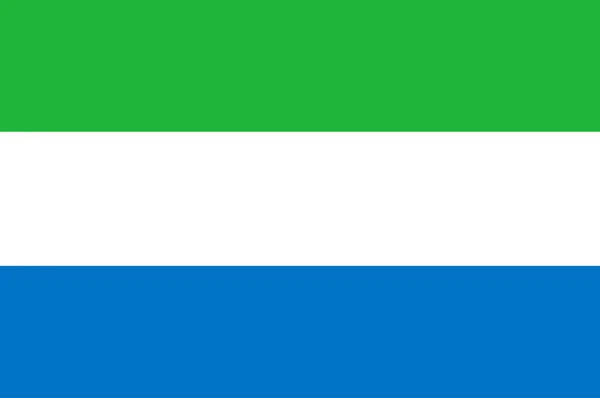 Bandeira da República da Serra Leoa — Fotografia de Stock