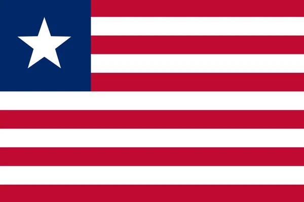 Vlajka Libérie — Stock fotografie