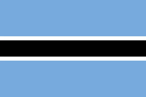 Bandeira de Botswana — Fotografia de Stock