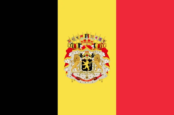 Bendera Belgia — Stok Foto