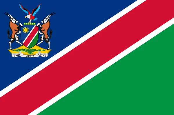 Flag of Republic of Namibia — Stock Photo, Image