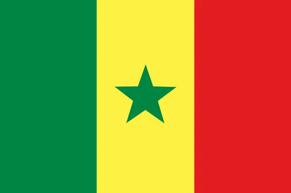 Bandeira do Senegal — Fotografia de Stock