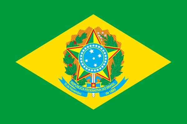 Flag of Brazil — Stock Photo, Image