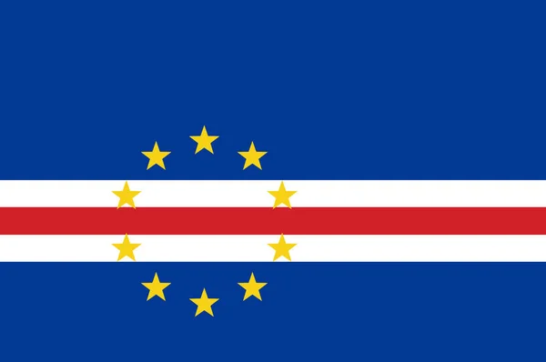 Bandiera di Cabo Verde — Foto Stock