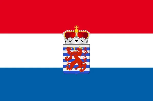 Bandeira de Luxembourg in Belgium — Fotografia de Stock