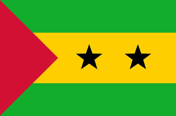 Flagge von Sao Tome und Principe — Stockfoto