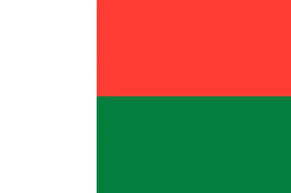 Flag of Republic of Madagascar — Stock Photo, Image