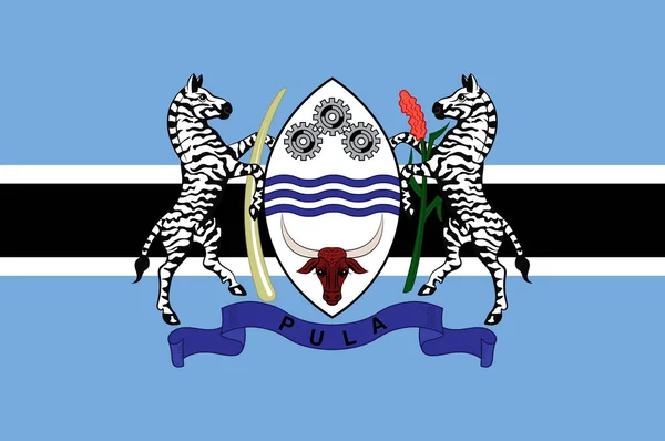 Bandeira de Botswana — Fotografia de Stock