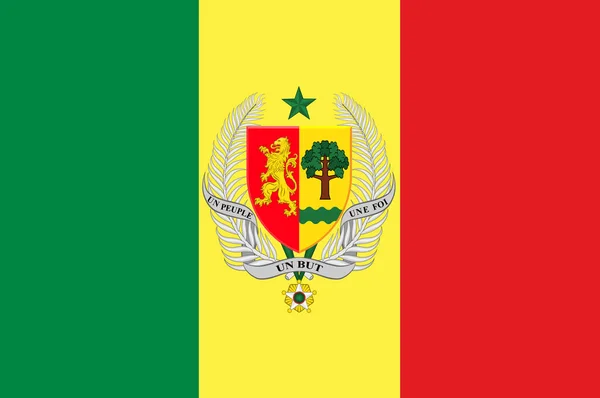 Bandeira do Senegal — Fotografia de Stock