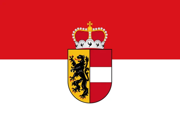 Flagge von Salzburg in Österreich — Stockfoto