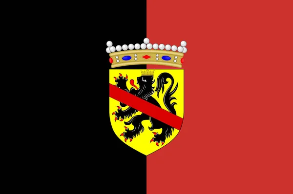 Vlag van namen in België — Stockfoto