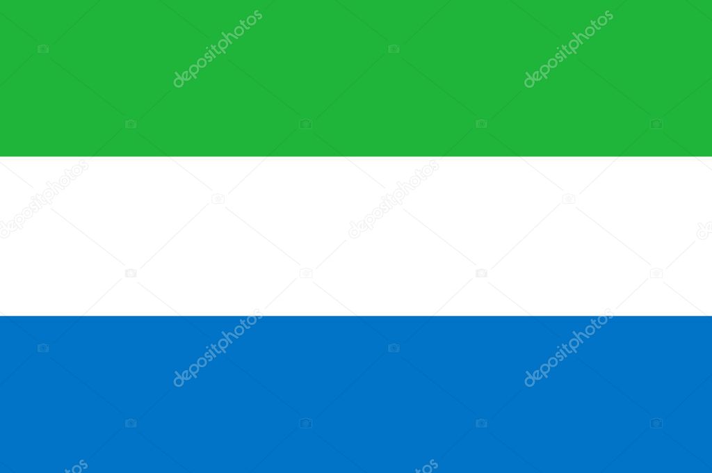 Flag of Republic of Sierra Leone