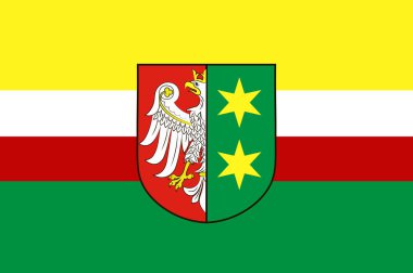 Lubusz Voivodeship batı Polonya bayrağı