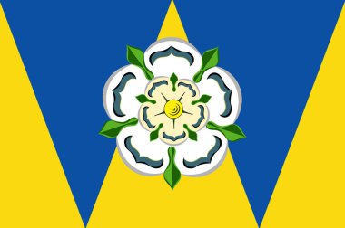 Ingiltere 'de West Yorkshire bayrağı