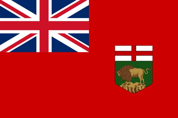 Vlag van Manitoba in Canada — Stockfoto