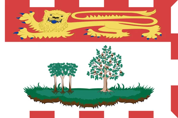 Flagge von Prince Edward Island in Kanada — Stockfoto