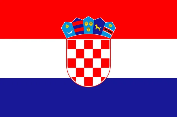 Vlag van Kroatië — Stockfoto