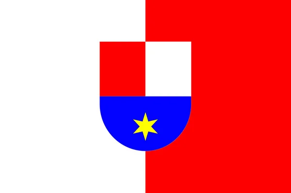 Vlajka Medimurje v Chorvatsku — Stock fotografie
