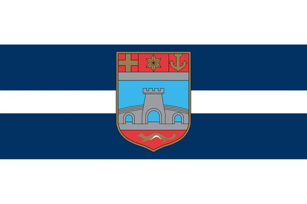 Bandeira do condado de Osijek-Baranja na Croácia — Fotografia de Stock