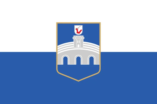 Flag of Osijek in Osijek-Baranja County of Croatia — Stock Photo, Image