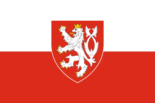 Прапор Чехії в Чехії — стокове фото