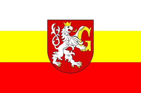 Flag of Hradec Kralove city in Czech Republic — Stock Photo, Image