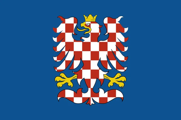 Flag of Moravia in Czech Republic — Stock Photo, Image