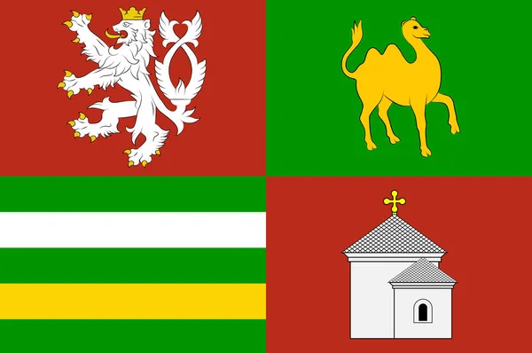 Герб регіону Плзен (Чехія) — стокове фото
