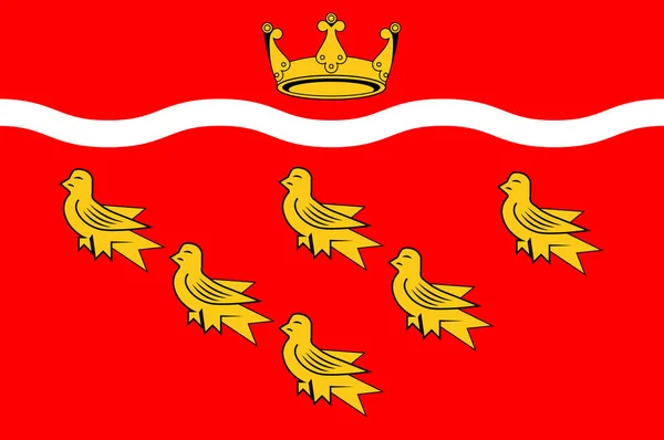 Bandeira de East Sussex na Inglaterra — Fotografia de Stock