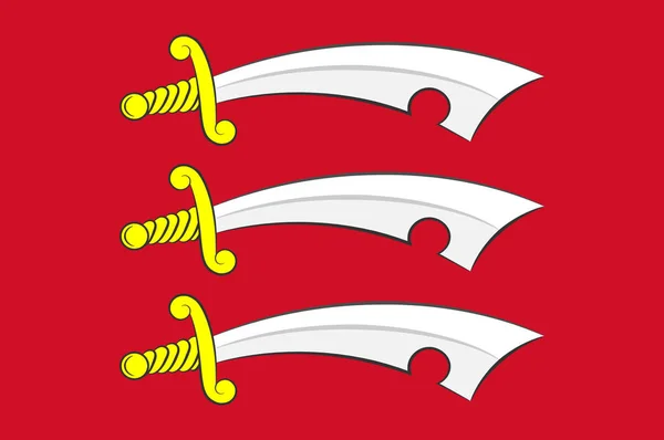 Σημαία του Έσσεξ στην Αγγλία — Φωτογραφία Αρχείου